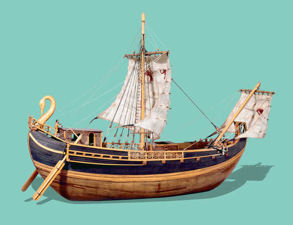 Modelo de barco mercante Romano.