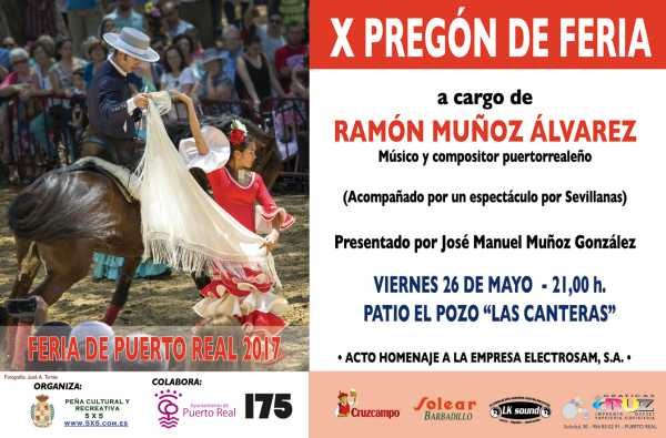 Cartel del Pregón de la Feria de Puerto Real 2017