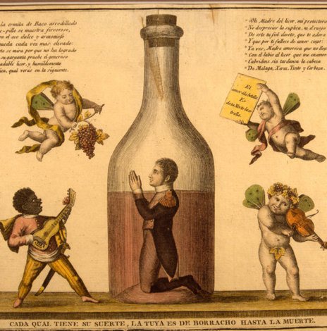 Caricatura de José Bonaparte como Pepe Botella