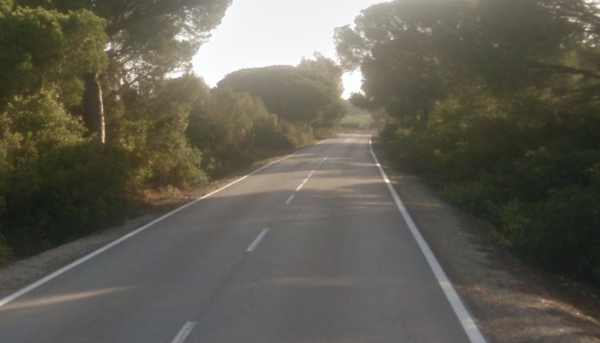 Carretera CA-3113 entre Puerto Real y La Ina (Jerez)