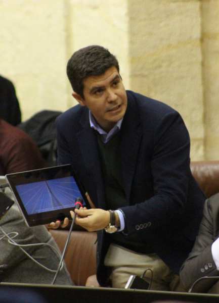 Sergio Romero, en el Parlamento de Andalucía