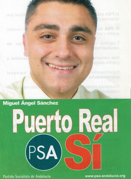 Miguel Ángel Sánchez con el PSA en 2003. 
