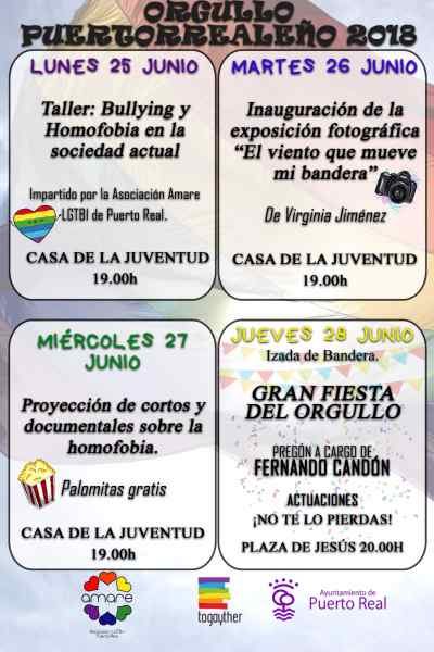 Programa del Orgullo Puertorrealeño 2018.